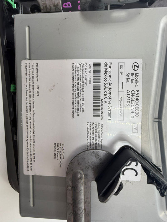 Lexus Rz450e Dash Radio Display Navigation Touch Screen 86100-46080